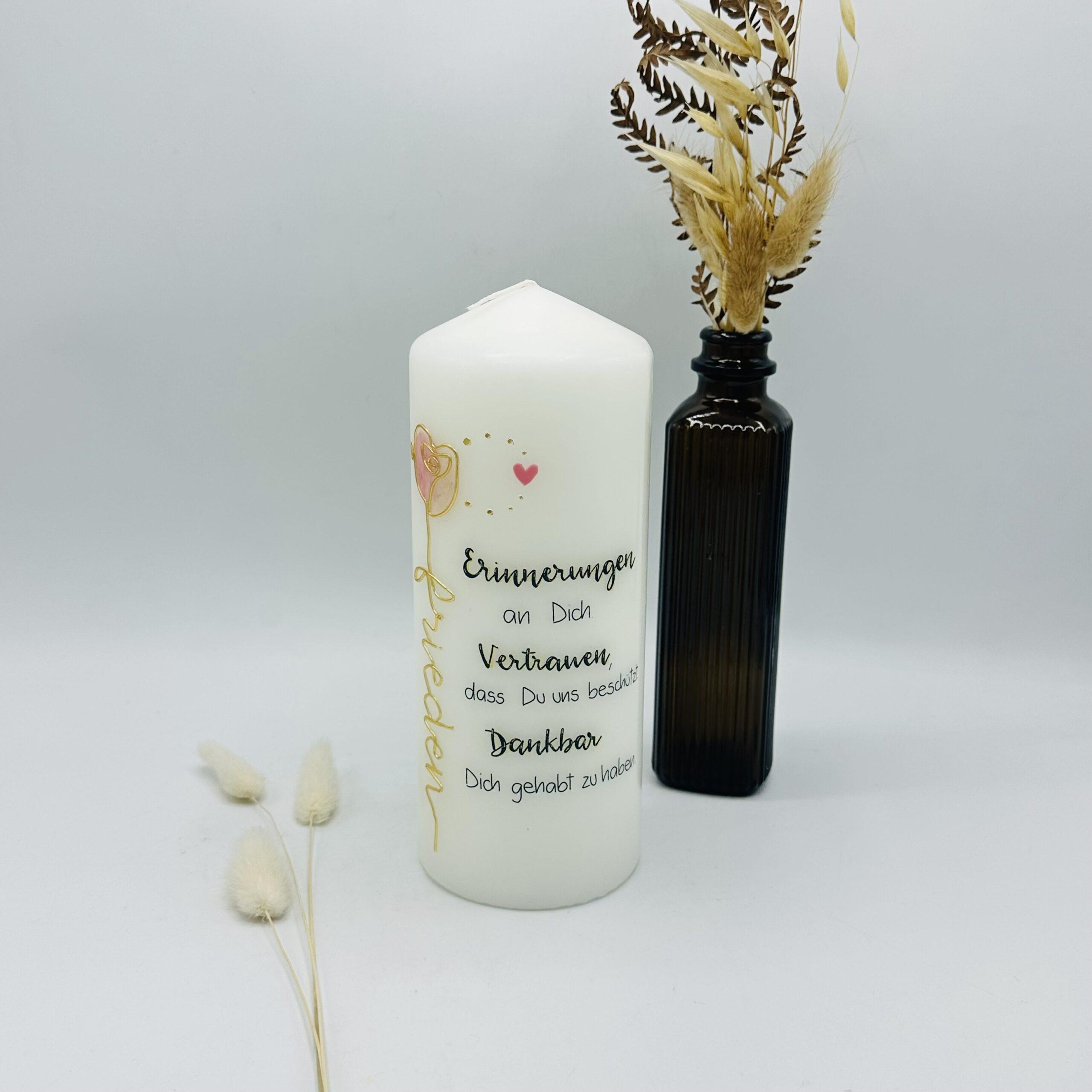 Trauerkerze verschiedene Motive - Allerheiligen – Bild 4